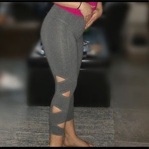 Gray yoga pants